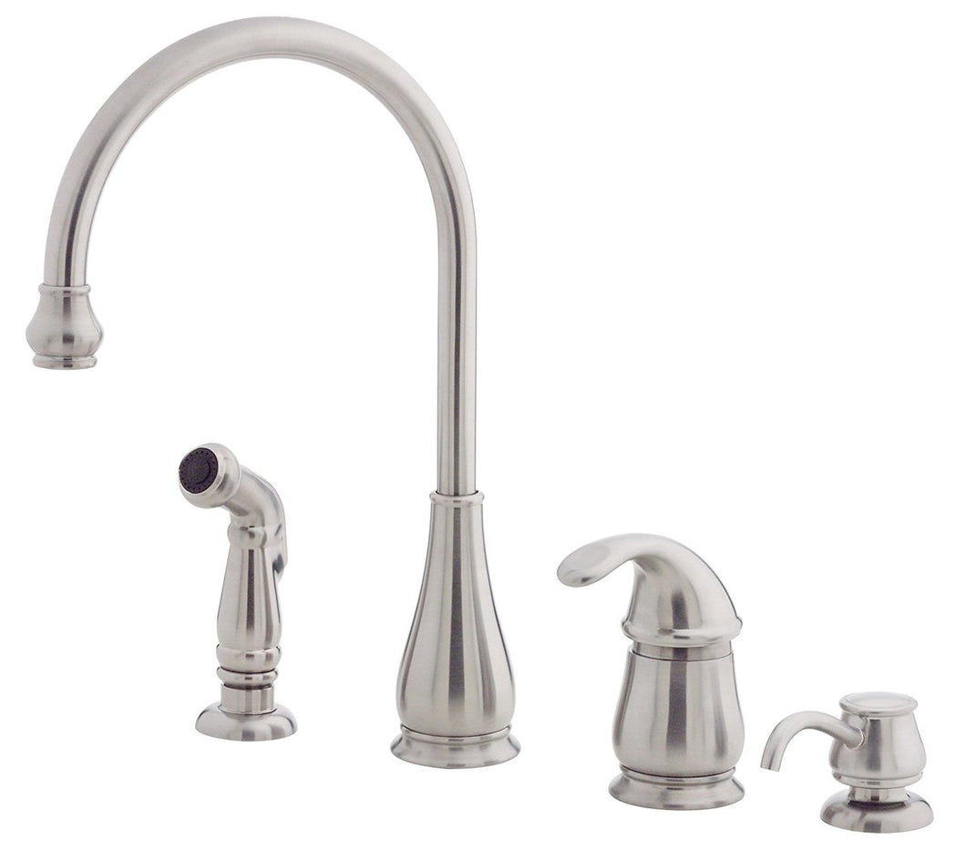 Pfister LG26-4DSS Treviso 1-Handle Kitchen Faucet Stainless Steel