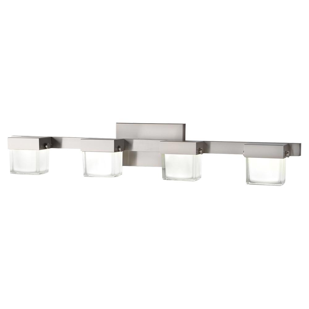 HDC 22814 40W Equivalent 4-Light Brushed Nickel Integrated LED Vanity Light