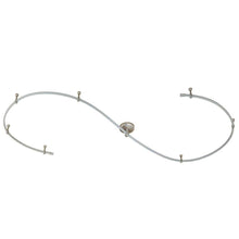 Load image into Gallery viewer, Hampton Bay EC053BA 12&#39; 120V Flexible Track Lighting Starter Kit Brushed Steel
