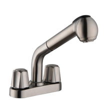 Load image into Gallery viewer, Glacier Bay HD67655-0008D2 4&quot; Centerset Pull-Out Laundry Faucet Stainless Steel

