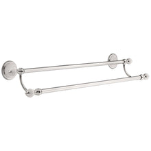 Load image into Gallery viewer, Delta 126645 Alexandria 24 in. Double Towel Bar in Chrome and White
