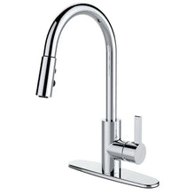 Load image into Gallery viewer, Runfine RF421007 Single-Handle Pull-Down Sprayer Kitchen Faucet in Chrome
