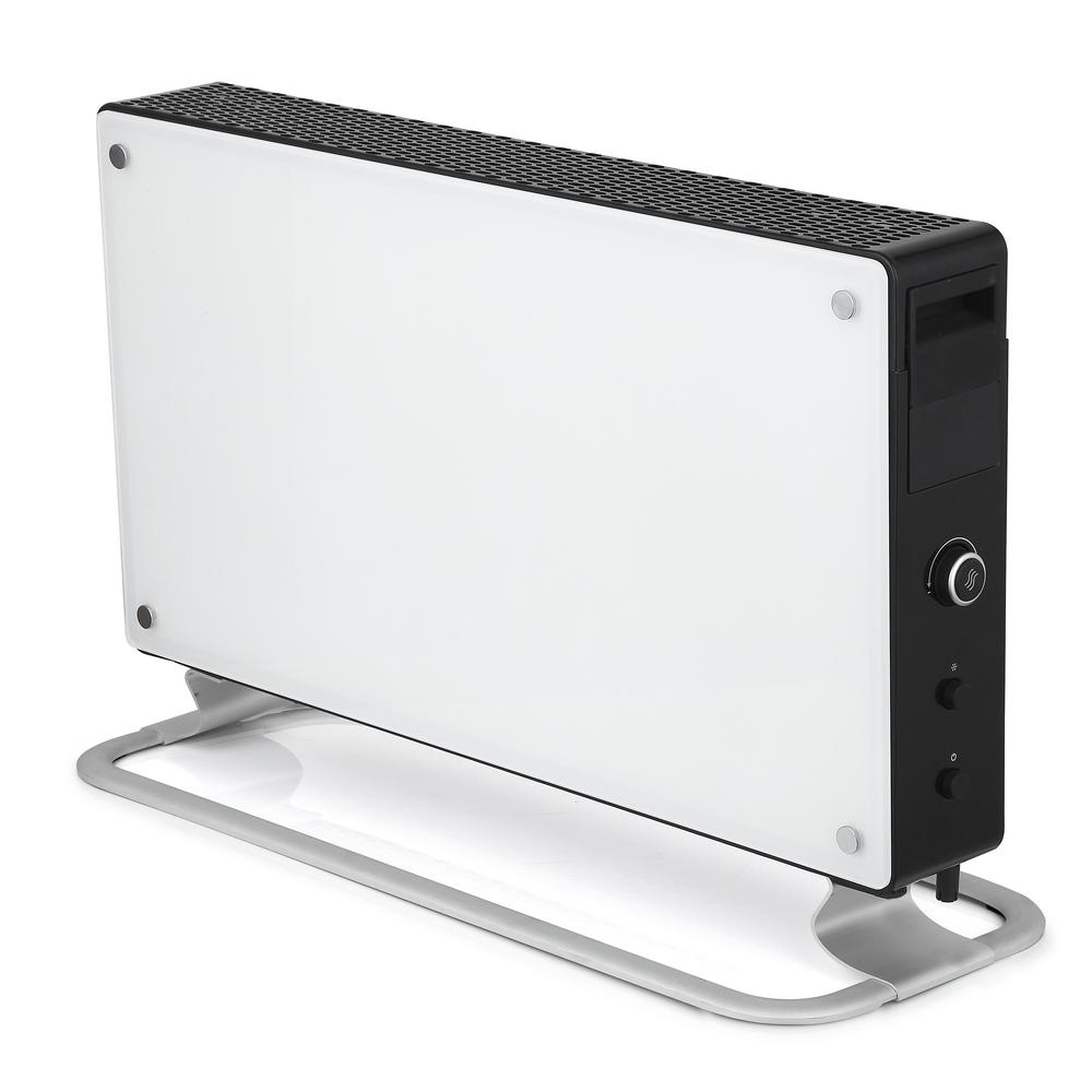 MILL SG1500GLASS 1500-Watt Glass Convection Portable Heater with Fan