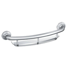 Load image into Gallery viewer, MOEN LR2356DCH 16 in. x 1 in. Screw Grab Bar with Shelf in Chrome
