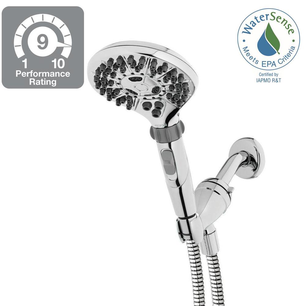 Waterpik LVC-863T Easy Select with Eco Switch 8-Spray Hand Shower in Chrome