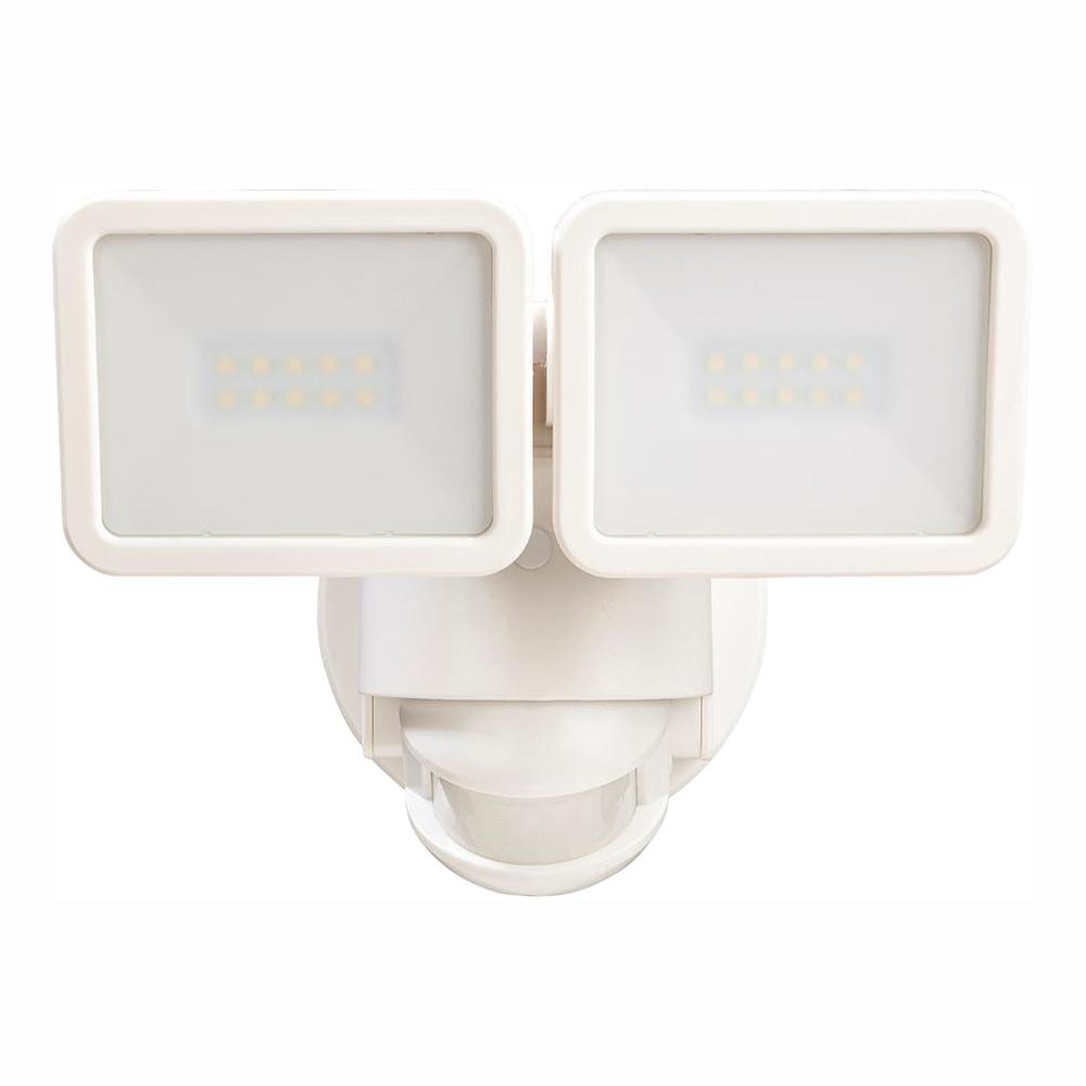Defiant DFI-5999-WH 180 White Motion LED Flood Light Twin Head 1002366598
