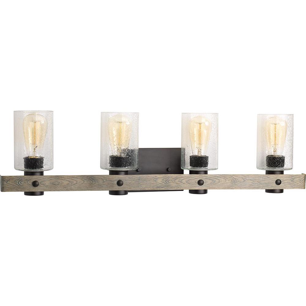 Progress Lighting P300126-143 Gulliver 4-Light Graphite Bath Light