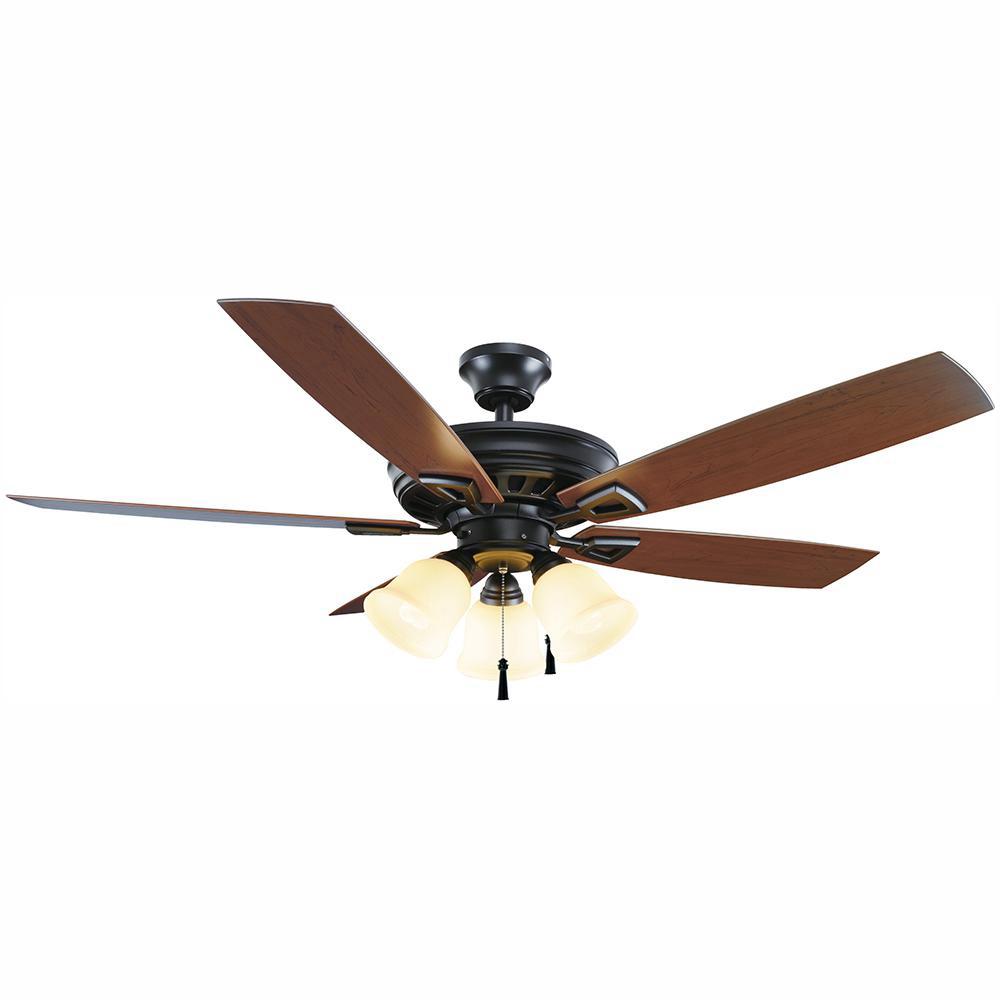 HDC 51552 Gazelle 52 in. LED Indoor/Outdoor Natural Iron Ceiling Fan 1002712422