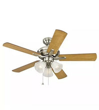Load image into Gallery viewer, Harbor Breeze 40949 Lansing Ceiling Fan 42&quot; Brushed Nickel 179178
