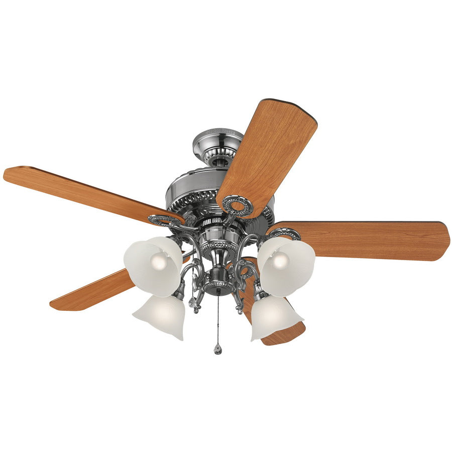 Harbor Breeze L2P1 Edenton 52-in Polished Pewter Indoor Ceiling Fan 331107