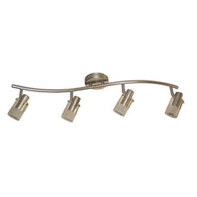 Load image into Gallery viewer, Hampton Bay EC340BA 4-Light Brushed Steel Wave Bar Track Lighting Fixture 987423
