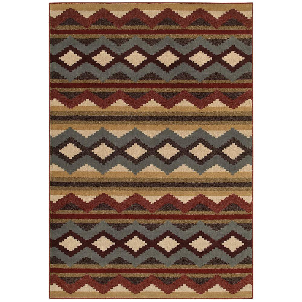 HDC B560C4160230HD Chalet Multi 5 ft. x 8 ft. Area Rug 1001654311