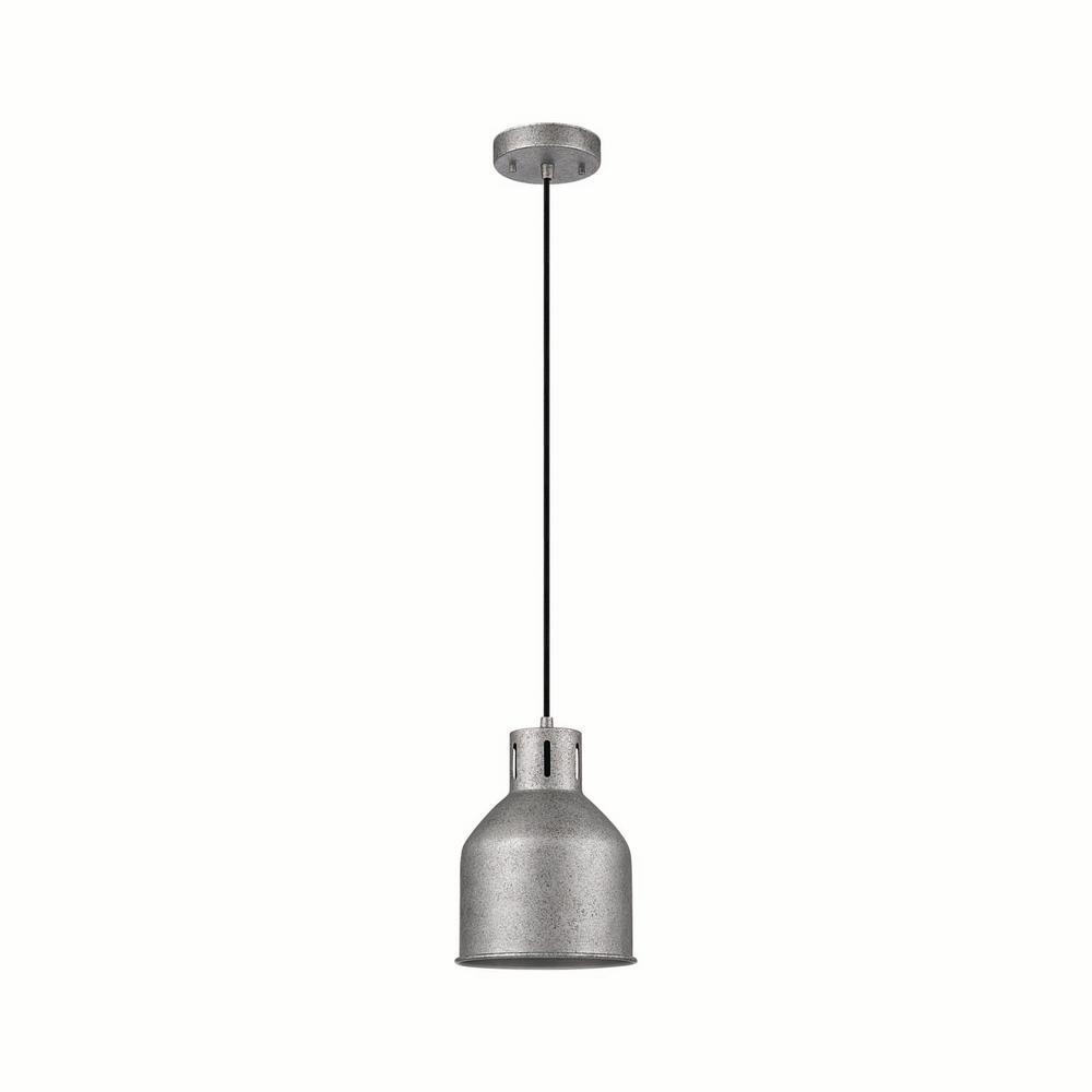 (2x) Globe Electric 65422 Bronn 1-Light Galvanized Pendant
