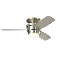 Load image into Gallery viewer, Harbor Breeze 00724 Mazon 44&quot; Brushed Nickel Flush Mount Ceiling Fan 807421
