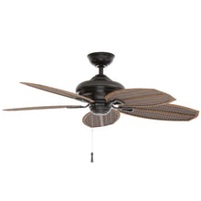 Load image into Gallery viewer, Hampton Bay 59299 Palm Beach II 48&quot; Natural Iron Ceiling Fan 191410
