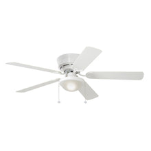 Load image into Gallery viewer, Harbor Breeze CC52WW5L Armitage 52&quot; White LED Flush Mount Ceiling Fan 807426
