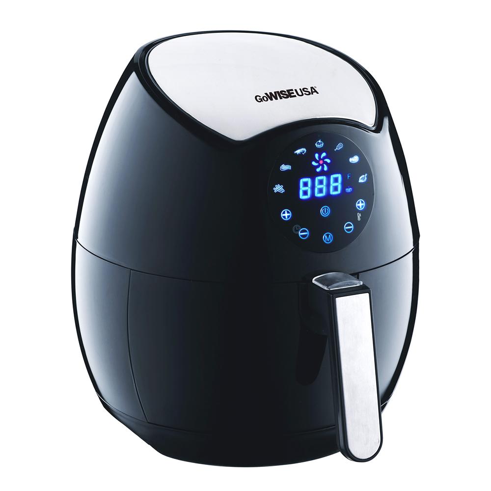 GoWISE USA GW22621 3.7 Qt. Digital Touchscreen Air Fryer with Recipe Book