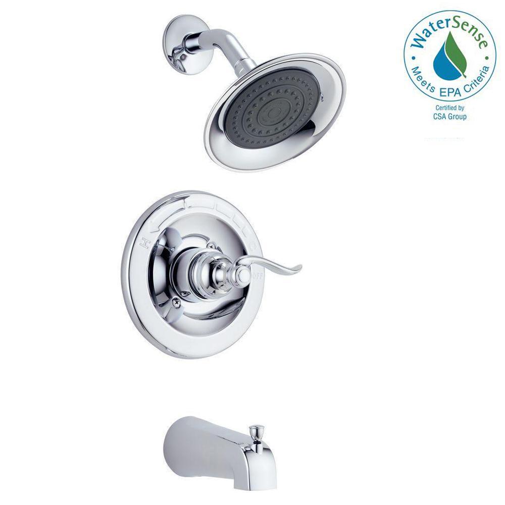 Delta 144996 Windemere Single-Handle 1-Spray Tub and Shower Faucet in Chrome