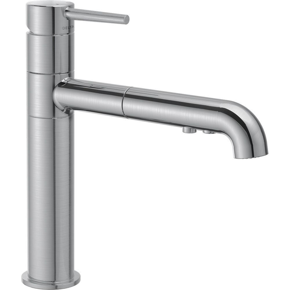 Delta 4159-AR-DST Trinsic Pull-Out Sprayer Kitchen Faucet Arctic Stainless