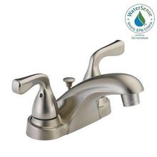 Load image into Gallery viewer, Delta B2511LF-SSPPU-ECO Foundations 4&quot; Centerset Bath Faucet Stainless Steel
