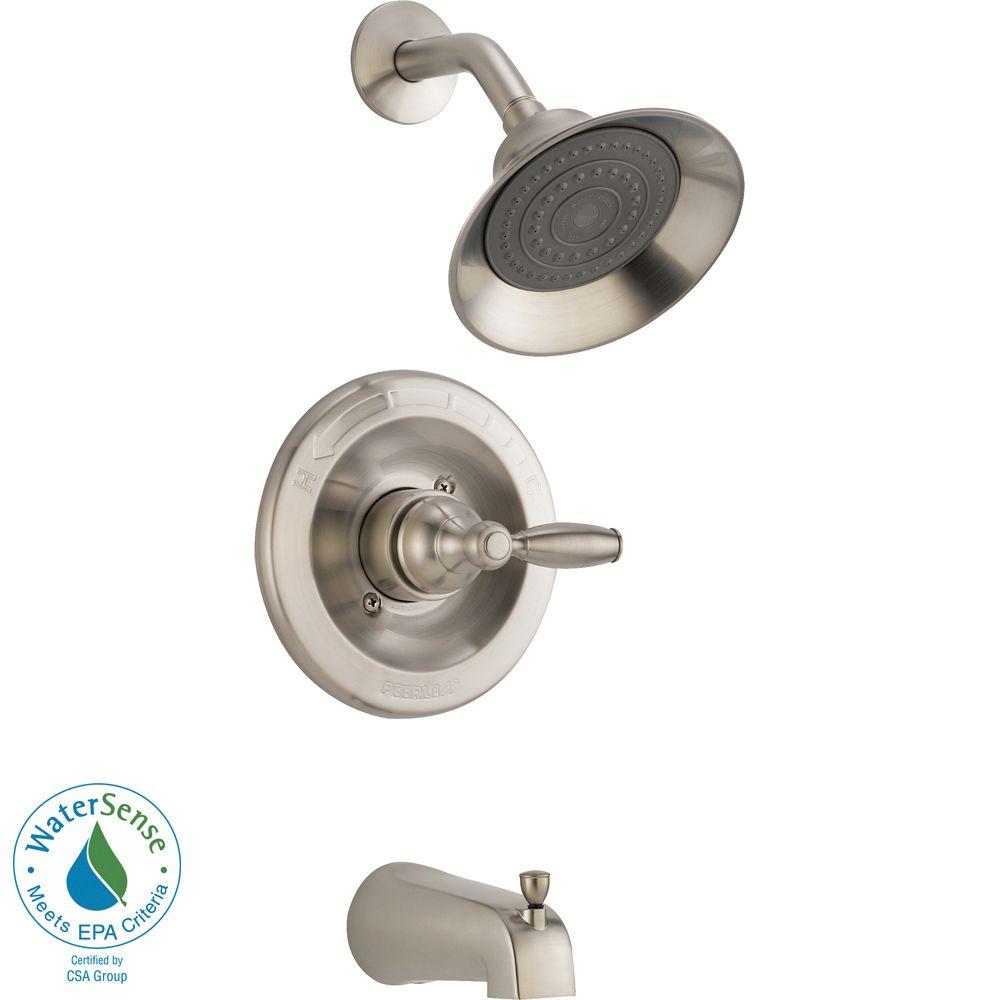 Peerless PTT188790-BN 1-Handle Tub & Shower Faucet Trim Kit, Brushed Nickel