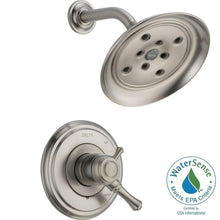 Load image into Gallery viewer, Delta T17297-SS Cassidy 1-Handle Shower Only Faucet Trim Kit, Stainless
