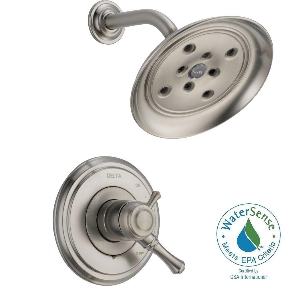 Delta T17297-SS Cassidy 1-Handle Shower Only Faucet Trim Kit, Stainless