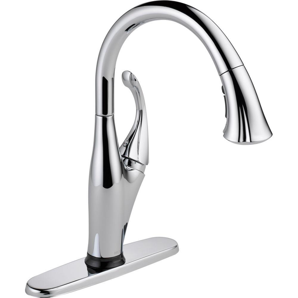 Delta 9192T-DST Addison Single-Handle Pull-Down Sprayer Kitchen Faucet, Chrome