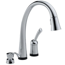 Load image into Gallery viewer, Delta 980T-SD-DST Pilar Single-Handle Pull-Down Sprayer Kitchen Faucet, Chrome
