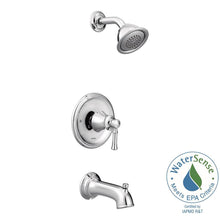 Load image into Gallery viewer, MOEN T2183EP Dartmoor Posi-Temp Wall-Mount Tub &amp; Shower Faucet Trim Kit Chrome
