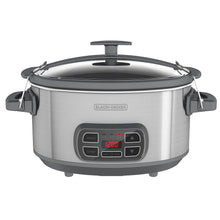 Load image into Gallery viewer, BLACK+DECKER SCD1007 7 Qt. Digital and Programmable Slow Cooker
