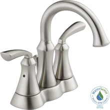 Load image into Gallery viewer, Delta 25962LF-SS-ECO Mandara 4&quot; Centerset 2-Handle Bath Faucet Brushed Nickel
