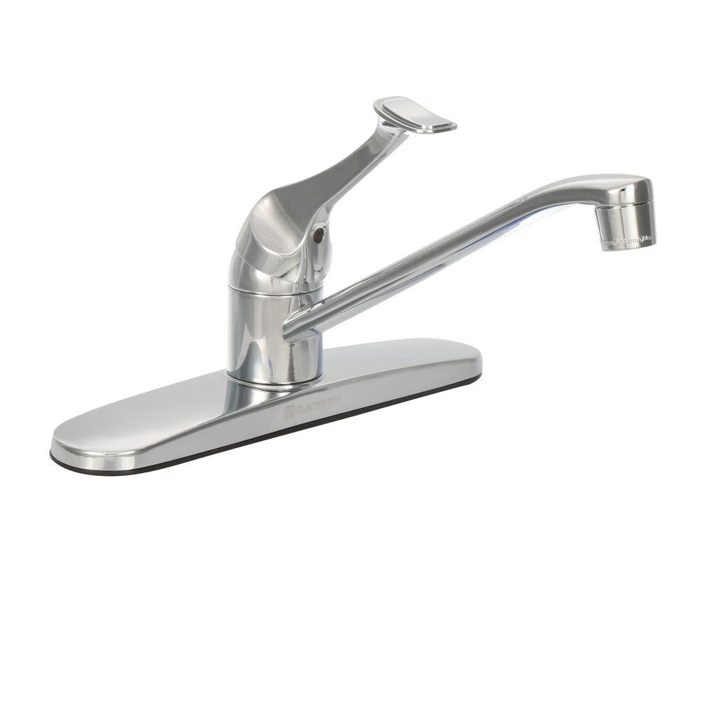 Glacier Bay 67552-1001 Single-Handle Standard Kitchen Faucet, Polished Chrome