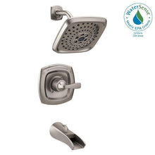 Load image into Gallery viewer, Delta 144724-SS Tolva H2Okinetic 1-Handle 3-Spray Tub &amp; Shower Faucet Stainless
