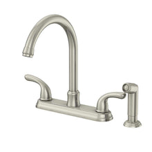 Load image into Gallery viewer, Glacier Bay F8FA0000BNV Builders 2-Handle Standard Kitchen Faucet in Stainless
