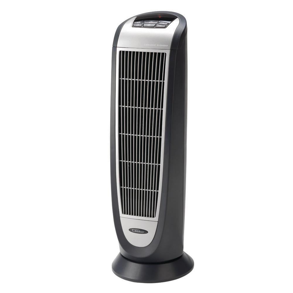 Lasko 5160 23 in. 1,500-Watt Digital Ceramic Tower Heater with Remote Control