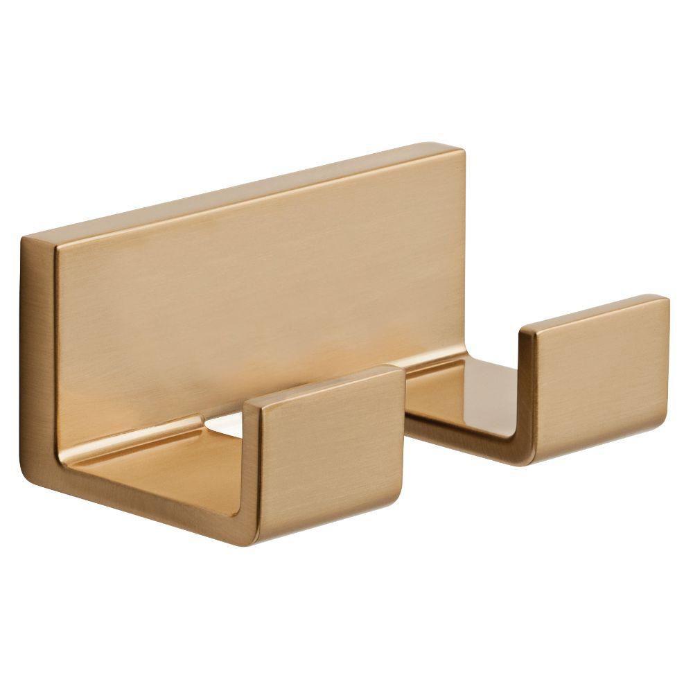Delta 77736-CZ Vero Double Towel Hook in Champagne Bronze