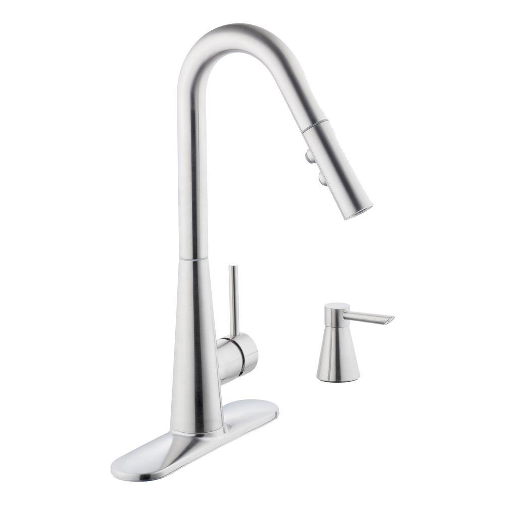 Glacier Bay 67405-1008D2 950 Series Pull-Down Kitchen Faucet Stainless Steel