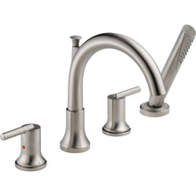 Load image into Gallery viewer, Delta T4759-SS Trinsic Deck-Mount Roman Tub Faucet Trim Kit Only, Stainless
