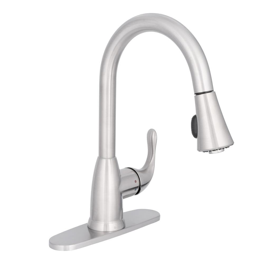 Glacier Bay 67551-0008D2 Market Pull-Down Spray Kitchen Faucet Stainless Steel
