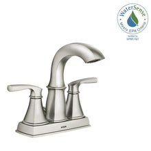 Load image into Gallery viewer, MOEN WS84411MSRN Hensley 4&quot; Centerset 2-Handle Bath Faucet Spot Resist Nickel
