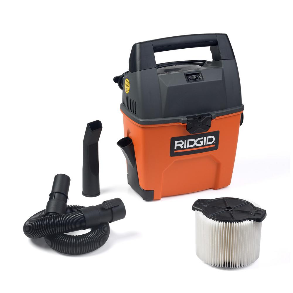 RIDGID WD3050 3 Gal. 3.5-Peak HP Portable Pro Wet Dry Vac