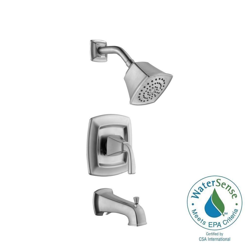 Pegasus 873W-3504 Mason 1-Handle 1-Spray Tub and Shower Faucet, Brushed Nickel