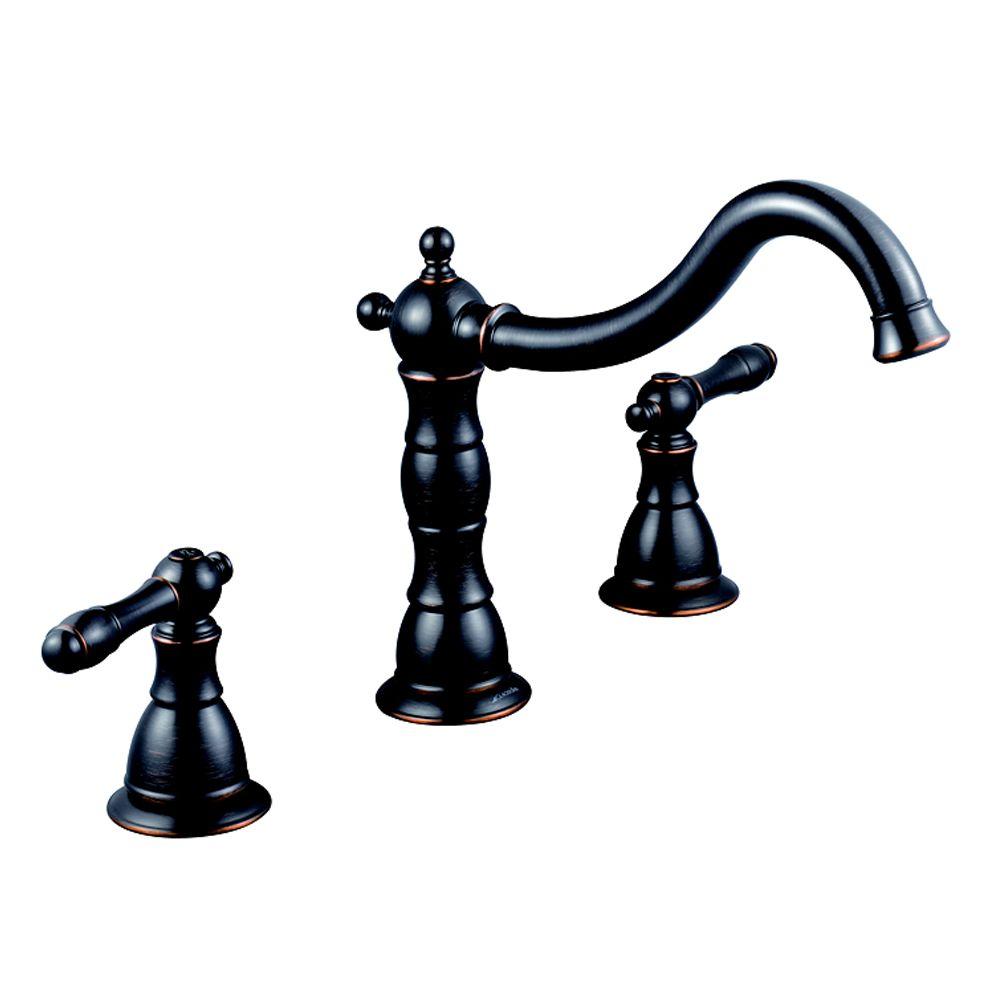 Glacier Bay 883-0127H2 Lyndhurst 2-Handle Deck-Mount Roman Tub Faucet Bronze