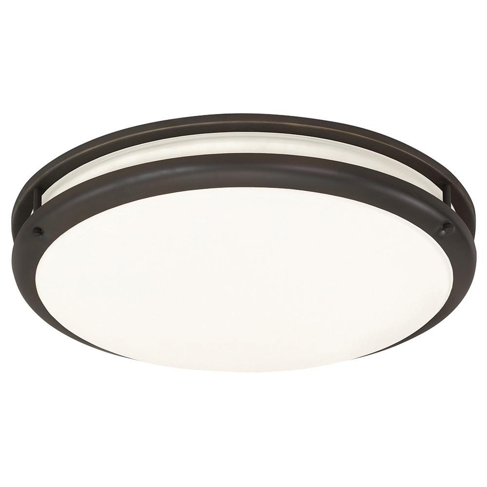 AFX INC CSC2232WARBT Contemporary Round 2-Light O-R Bronze Flushmount Light