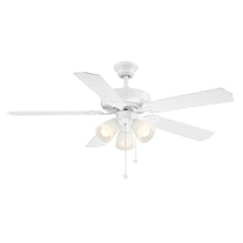 Load image into Gallery viewer, Brookhurst 52 in. Indoor White Ceiling Fan with Light Kit YG268-WH 468282
