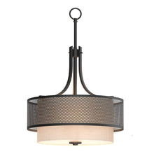 Load image into Gallery viewer, Home Decorators Collection 17108 3-Light Bronze Mesh Pendant 733992
