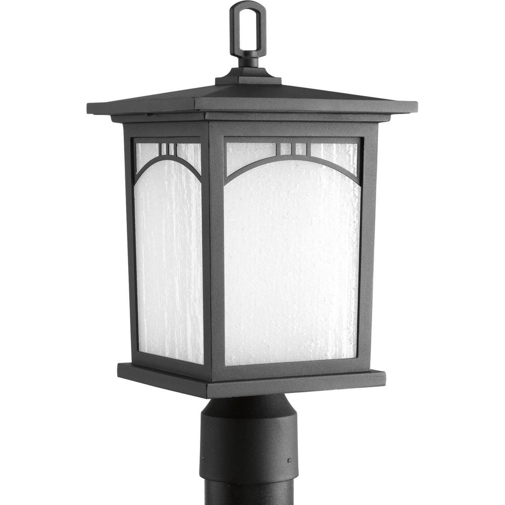 Progress Lighting P6444-3130K9DI Residence 1-Light Textured Black Post Lantern