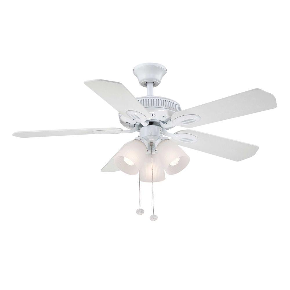 Hampton Bay AM212-WH Glendale 42 in. White Ceiling Fan 1000044891