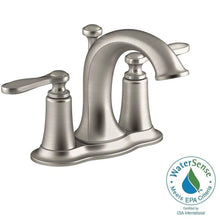 Load image into Gallery viewer, KOHLER K-R45780-4D-BN Linwood 4&quot; Centerset 2Handle Bathroom Faucet Brush Nickel

